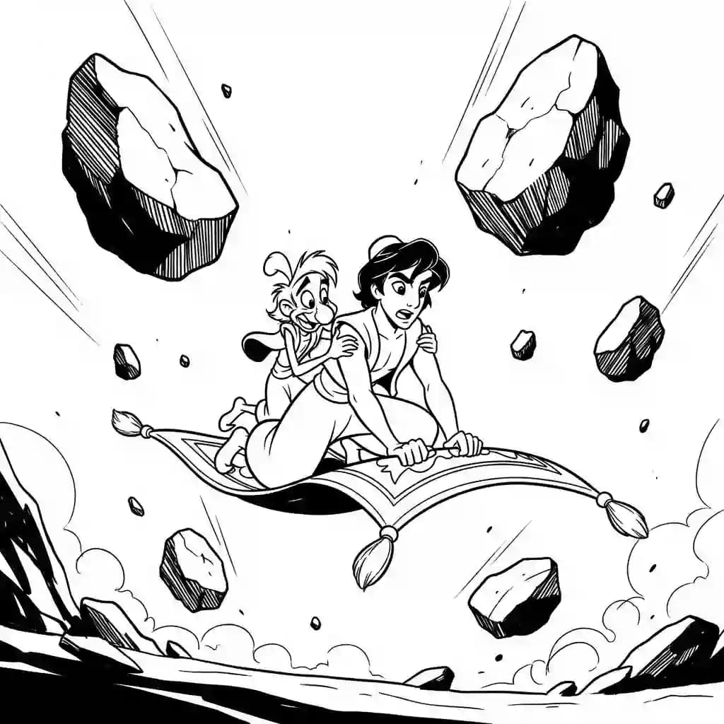 Desenhos da Aladdin para Colorir