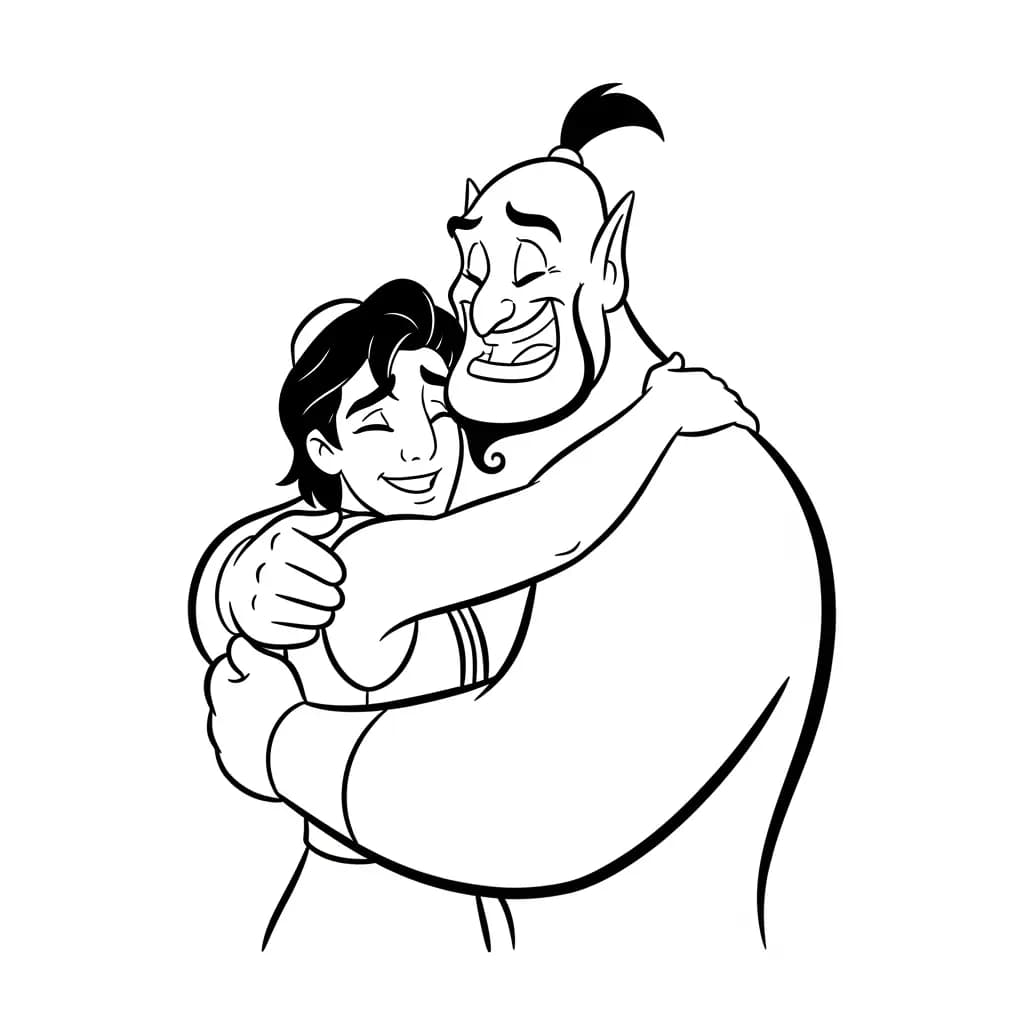 Desenhos da Aladdin para Colorir