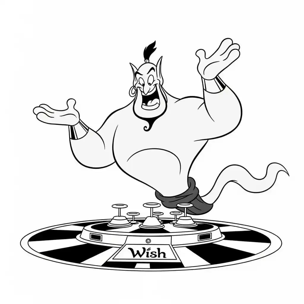 Desenhos da Aladdin para Colorir