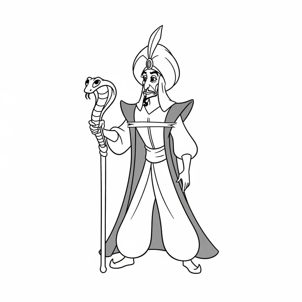 Desenhos da Aladdin para Colorir