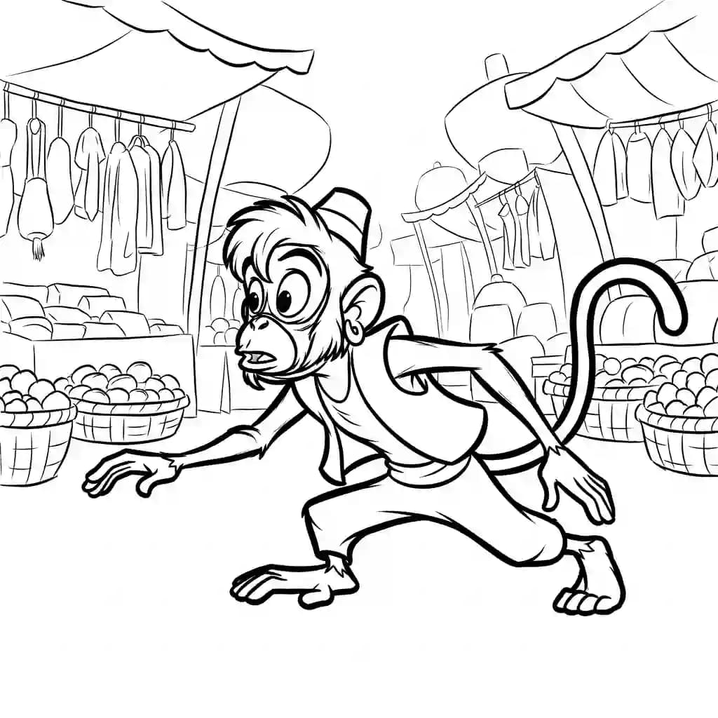 Desenhos da Aladdin para Colorir