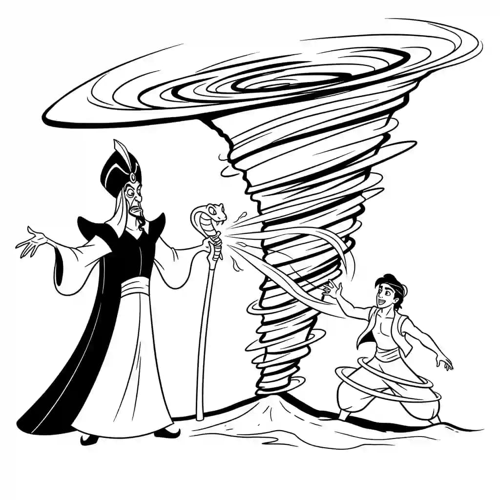 Desenhos da Aladdin para Colorir