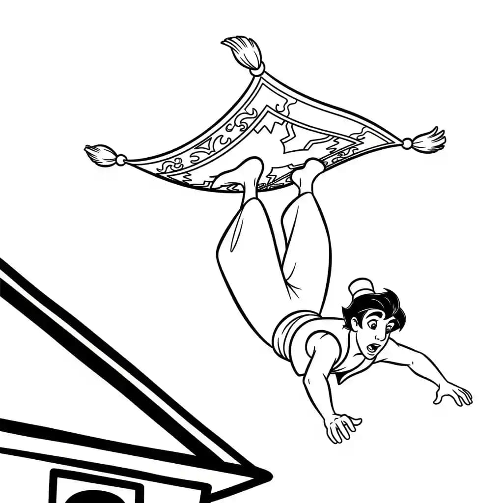 Desenhos da Aladdin para Colorir
