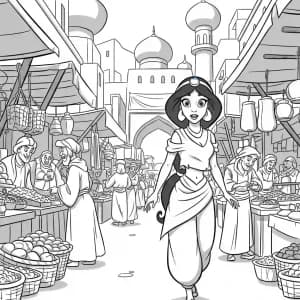 Desenhos da Aladdin para Colorir
