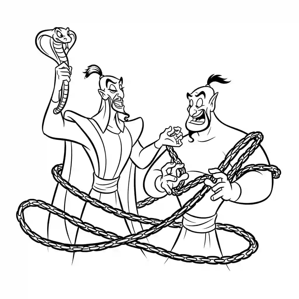 Desenhos da Aladdin para Colorir