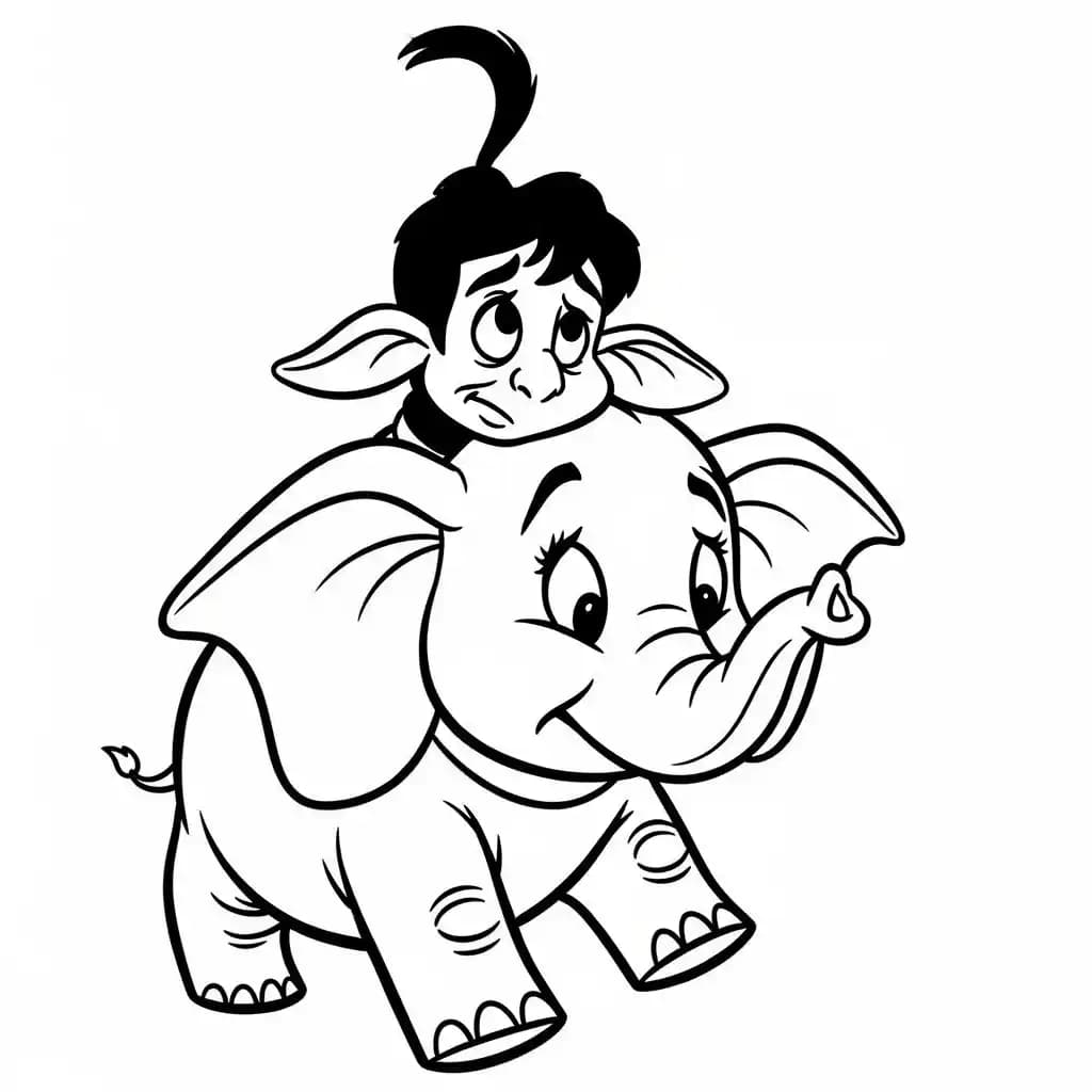 Desenhos da Aladdin para Colorir