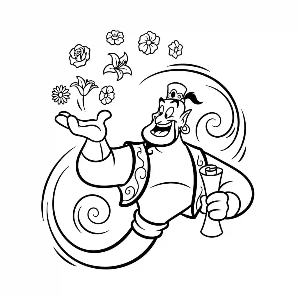 Desenhos da Aladdin para Colorir