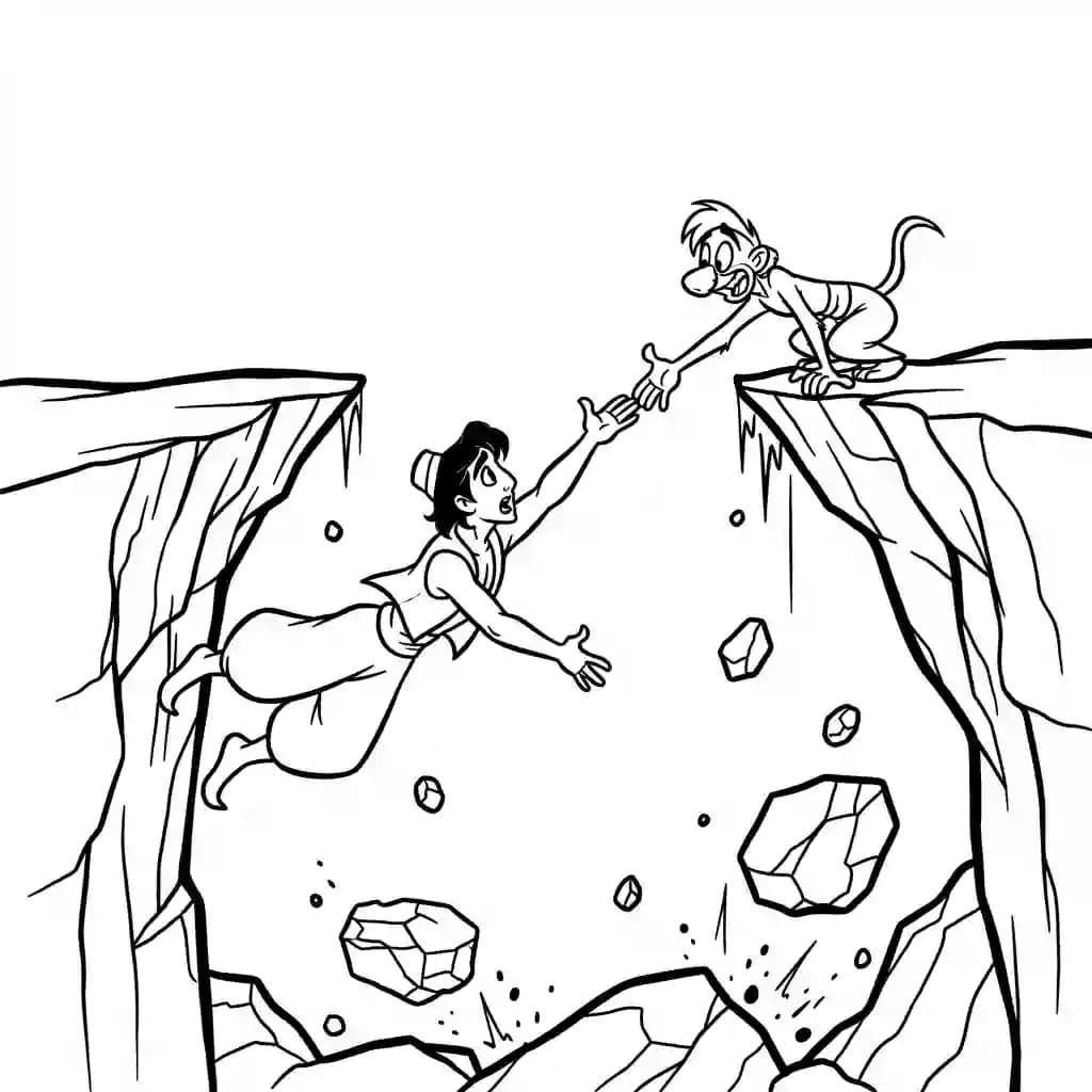 Desenhos da Aladdin para Colorir