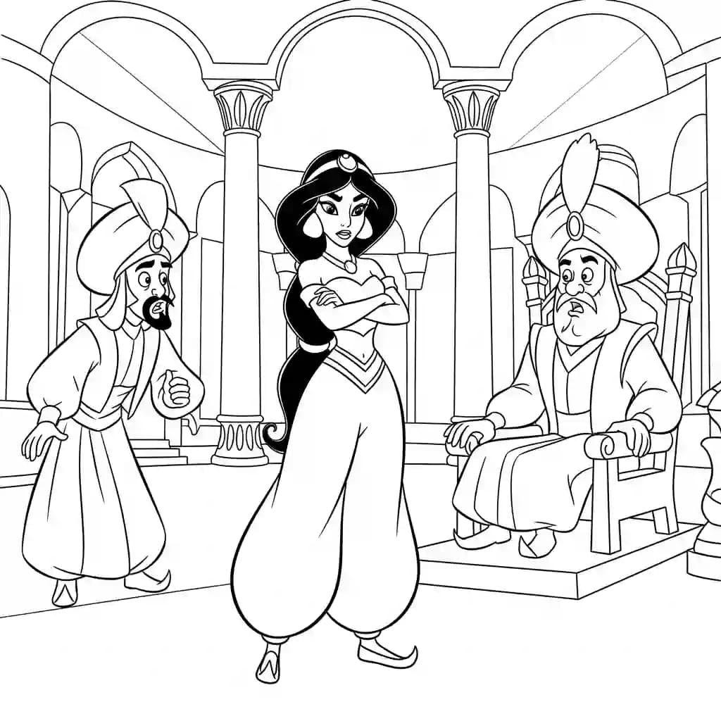 Desenhos da Aladdin para Colorir