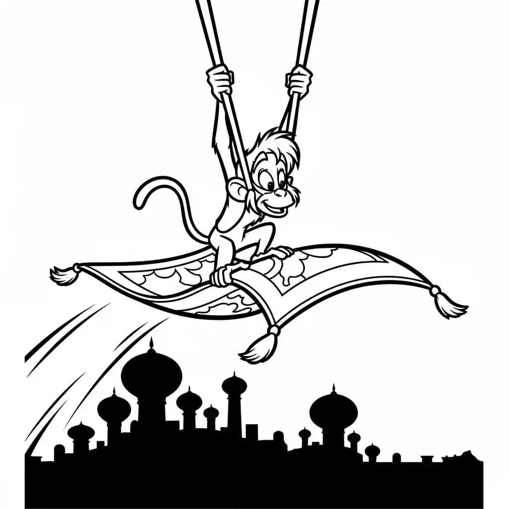 Desenhos da Aladdin para Colorir