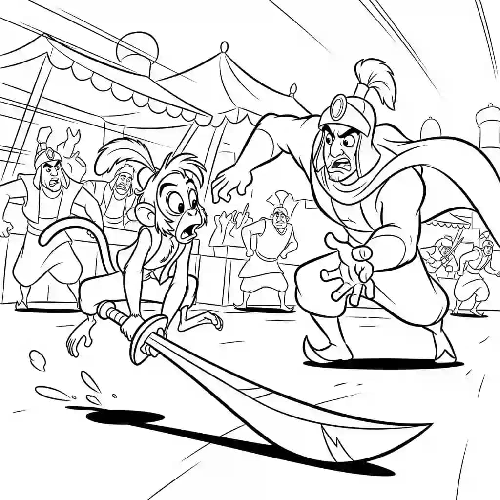 Desenhos da Aladdin para Colorir