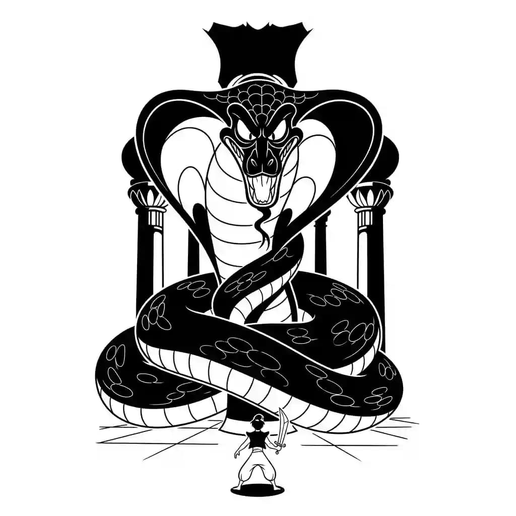 Desenhos da Aladdin para Colorir