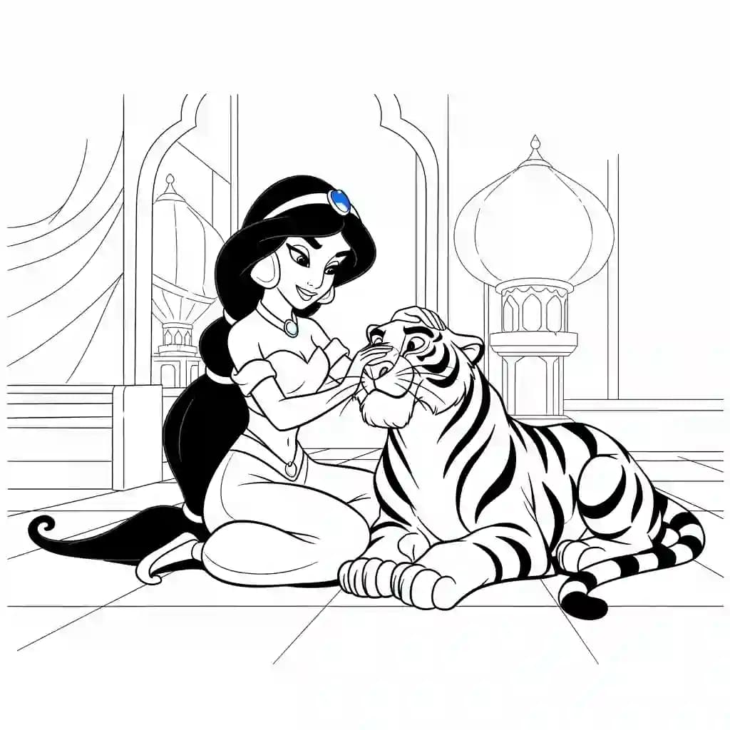 Desenhos da Aladdin para Colorir