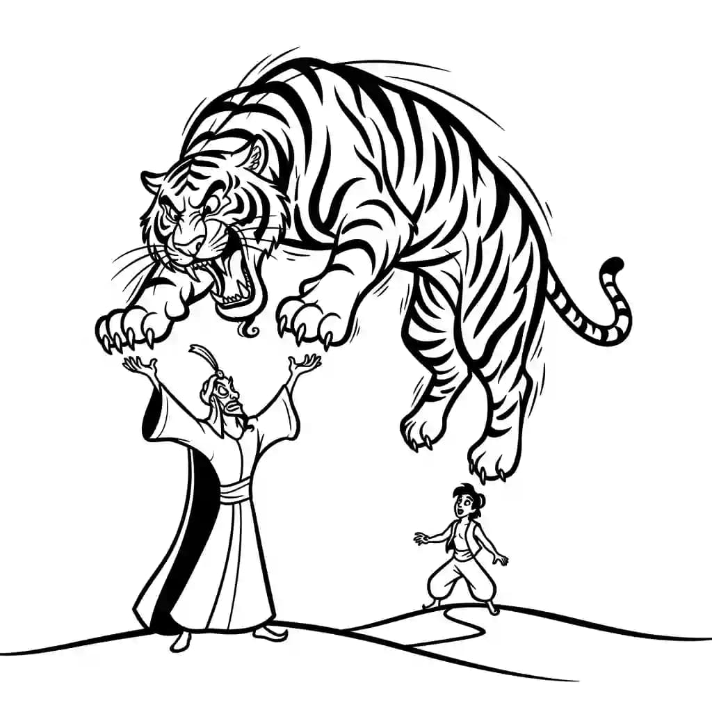 Desenhos da Aladdin para Colorir