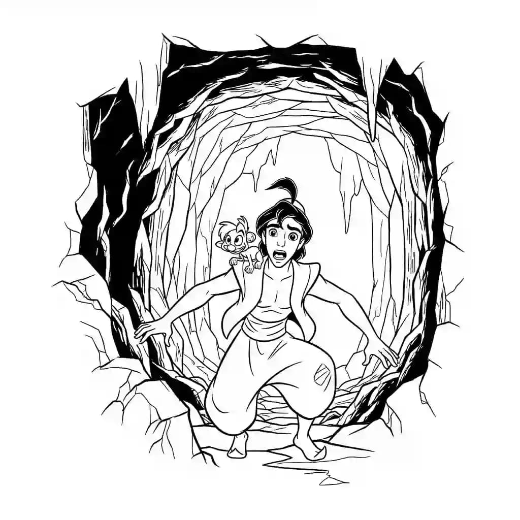 Desenhos da Aladdin para Colorir