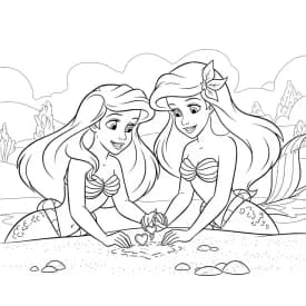 Desenhos da Ariel para Imprimir e Colorir Desenhos da Ariel para Imprimir e Colorir