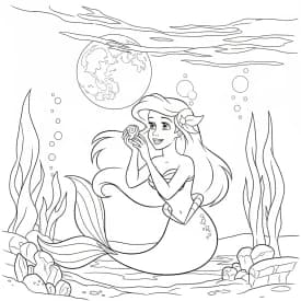 Desenhos da Ariel para Imprimir e Colorir Desenhos da Ariel para Imprimir e Colorir