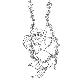 Desenhos da Ariel para Imprimir e Colorir