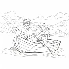 Desenhos da Ariel para Imprimir e Colorir