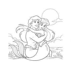 Desenhos da Ariel para Imprimir e Colorir