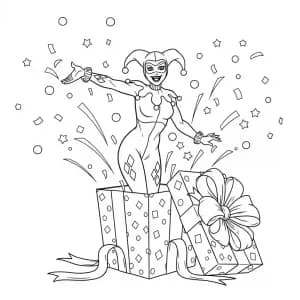 Desenhos da Arlequina para Colorir Desenhos da Arlequina para Imprimir e Colorir