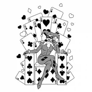 Desenhos da Arlequina para Colorir Desenhos da Arlequina para Imprimir e Colorir