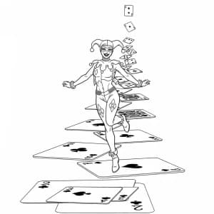 Desenhos da Arlequina para Colorir Desenhos da Arlequina para Imprimir e Colorir