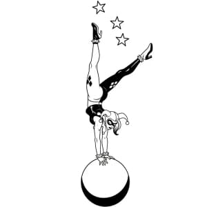 Desenhos da Arlequina para Colorir Desenhos da Arlequina para Imprimir e Colorir