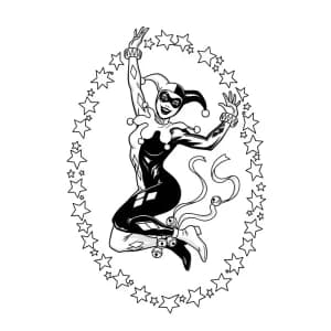 Desenhos da Arlequina para Colorir Desenhos da Arlequina para Imprimir e Colorir