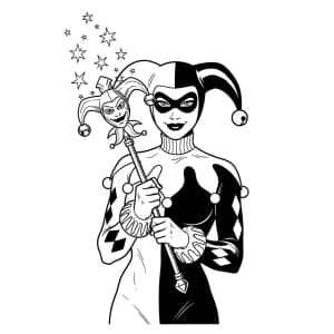 Desenhos da Arlequina para Colorir Desenhos da Arlequina para Imprimir e Colorir