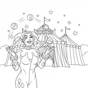 Desenhos da Arlequina para Colorir Desenhos da Arlequina para Imprimir e Colorir