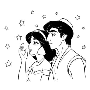 Desenhos da Jasmine para Colorir