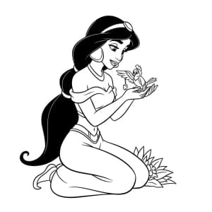 Desenhos da Jasmine para Colorir