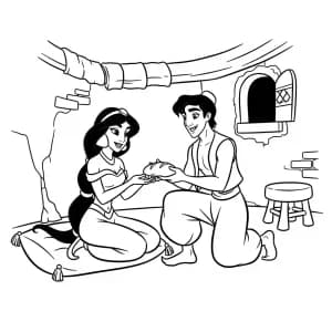 Desenhos da Jasmine para Colorir