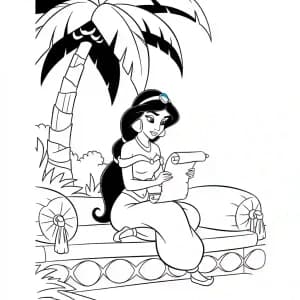 Desenhos da Jasmine para Colorir