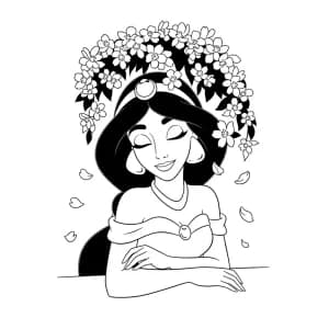 Desenhos da Jasmine para Colorir