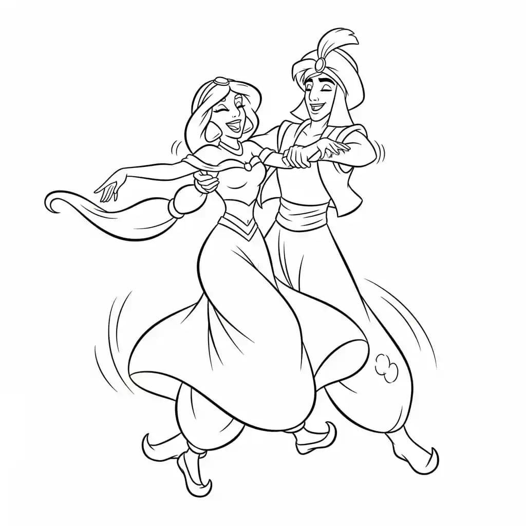 Desenhos da Jasmine para Colorir