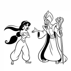 Desenhos da Jasmine para Colorir