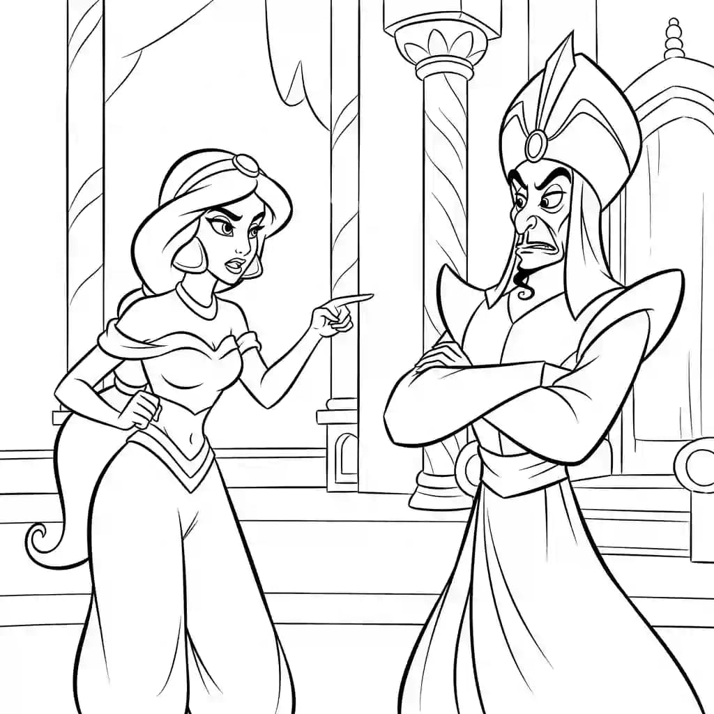 Desenhos da Jasmine para Colorir