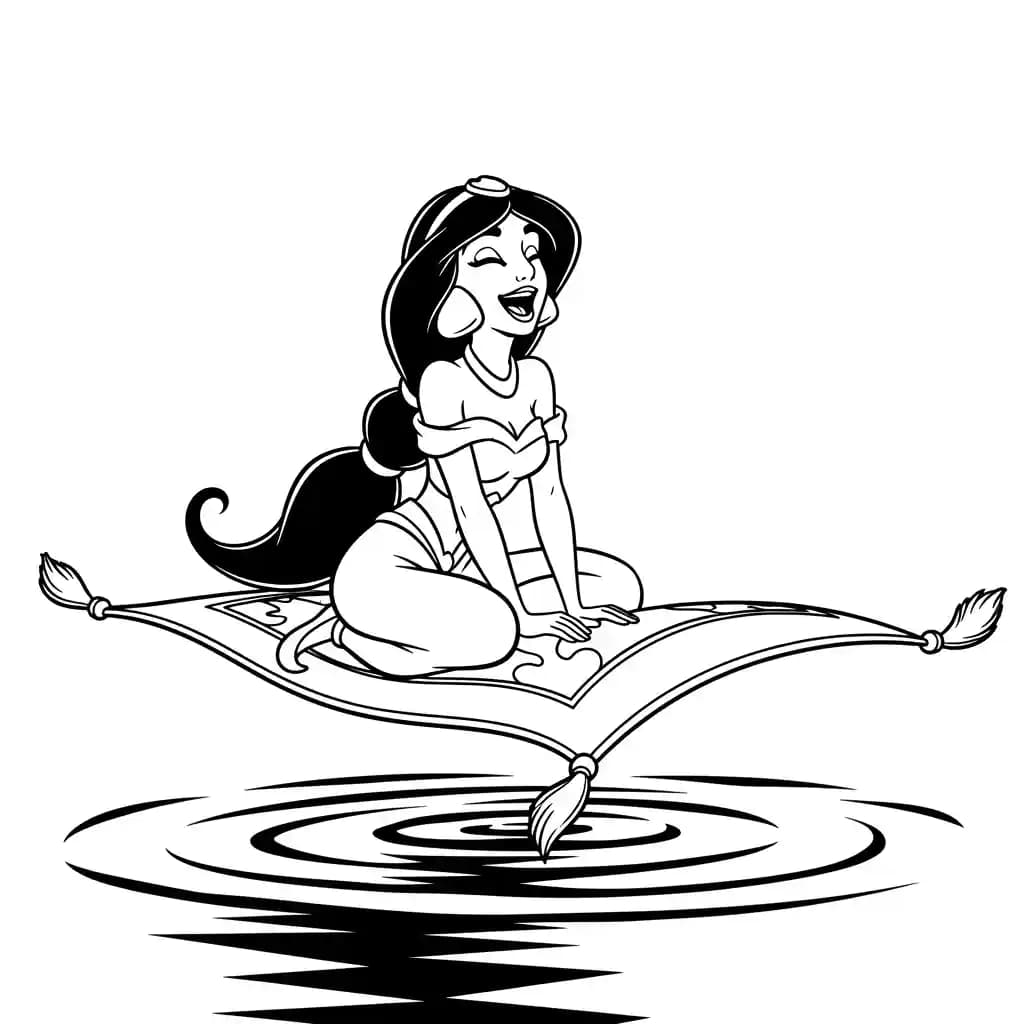 Desenhos da Jasmine para Colorir