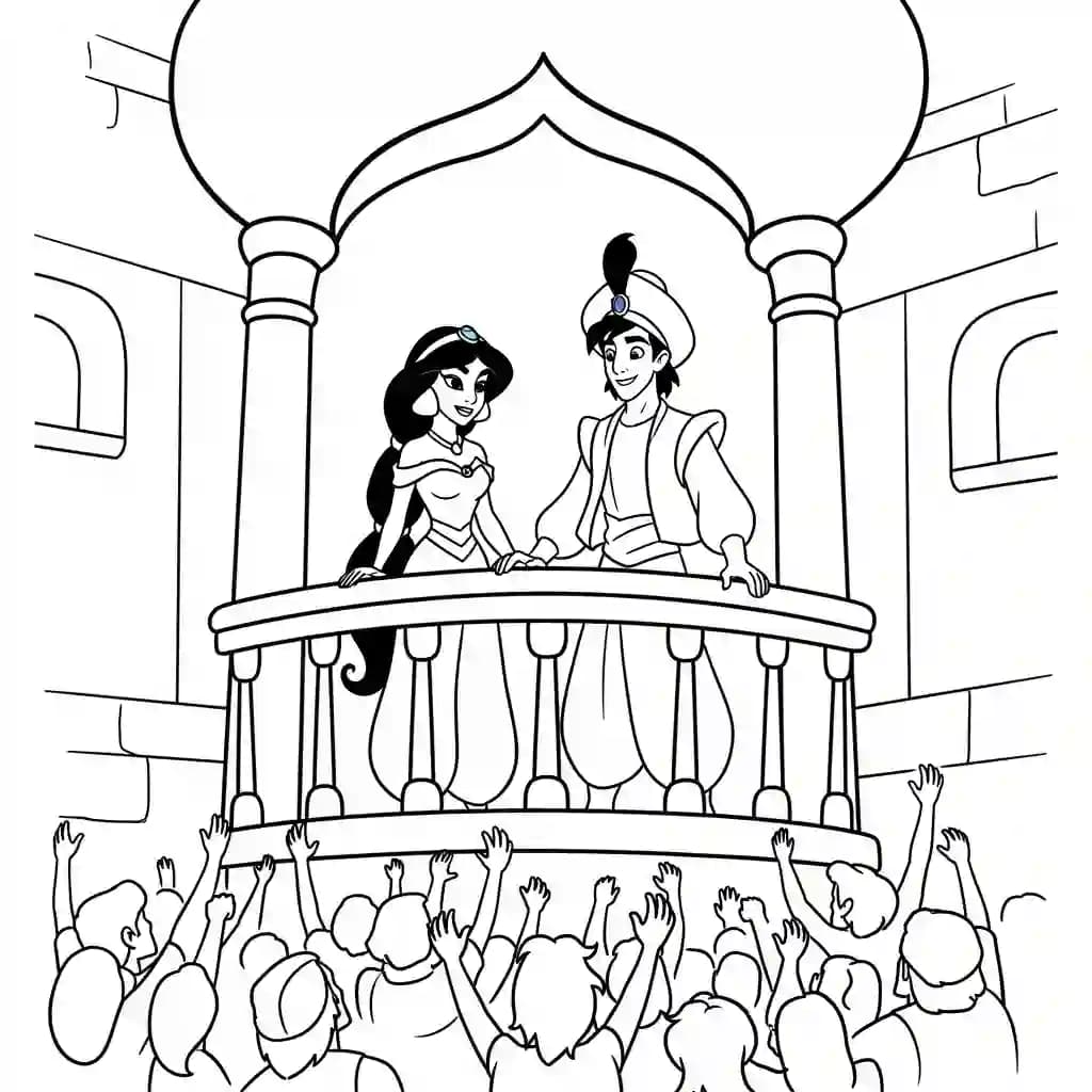 Desenhos da Jasmine para Colorir