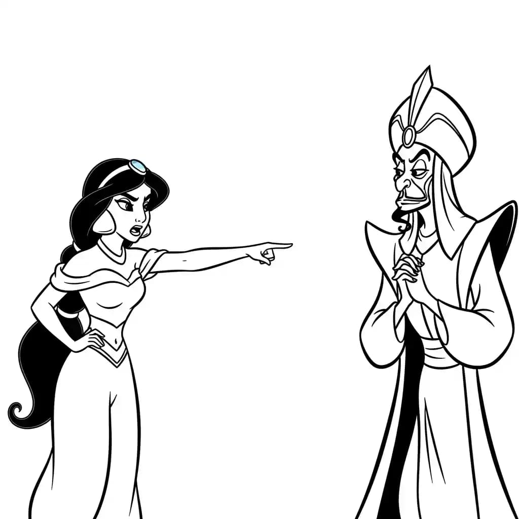 Desenhos da Jasmine para Colorir