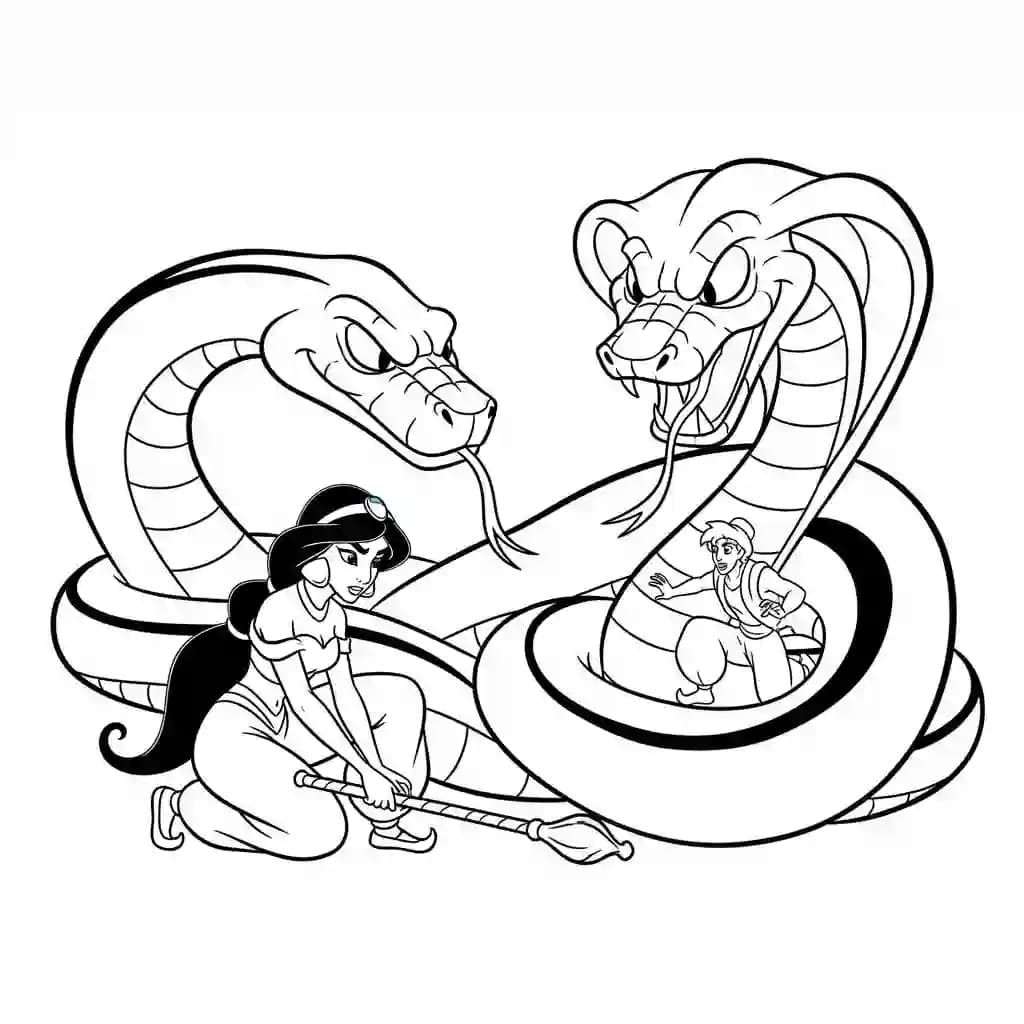 Desenhos da Jasmine para Colorir