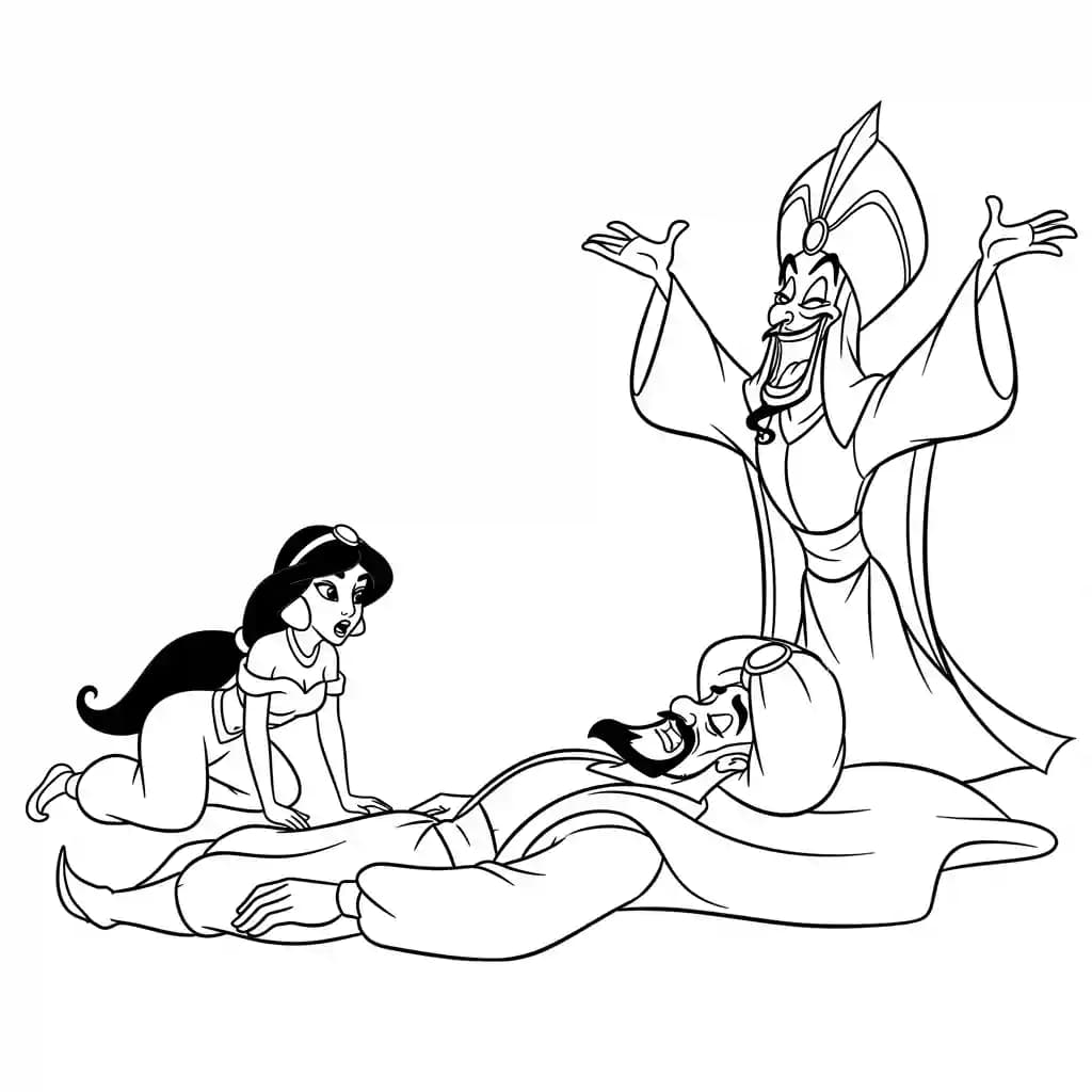 Desenhos da Jasmine para Colorir