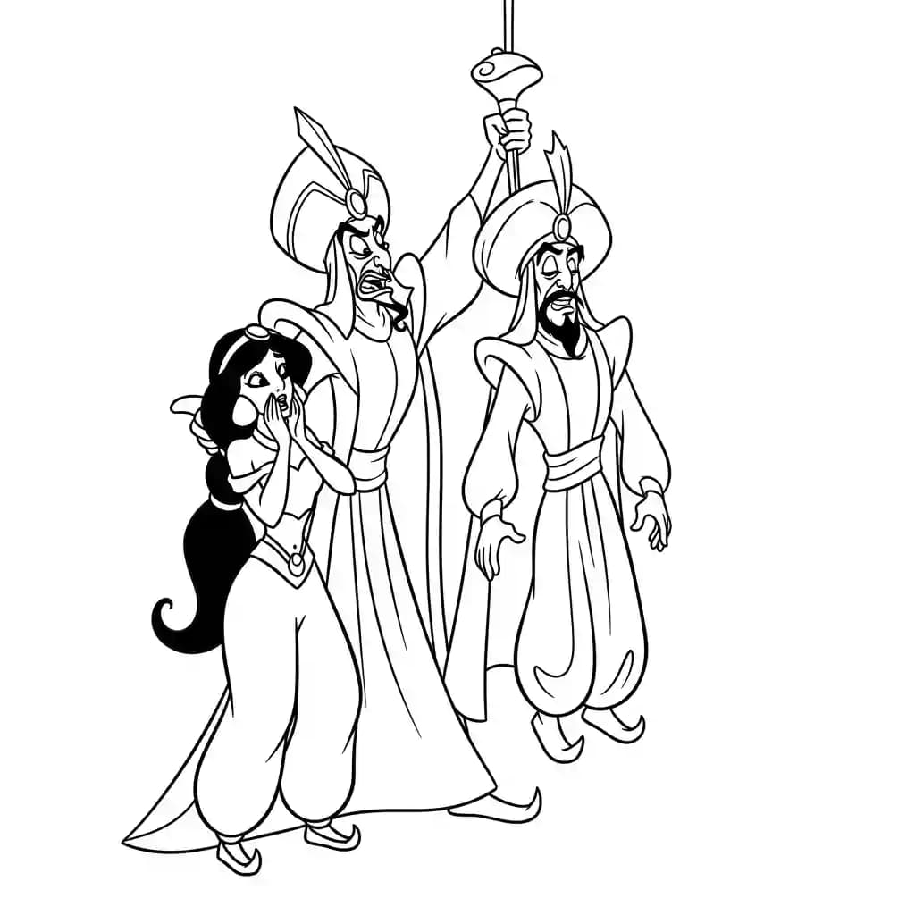 Desenhos da Jasmine para Colorir