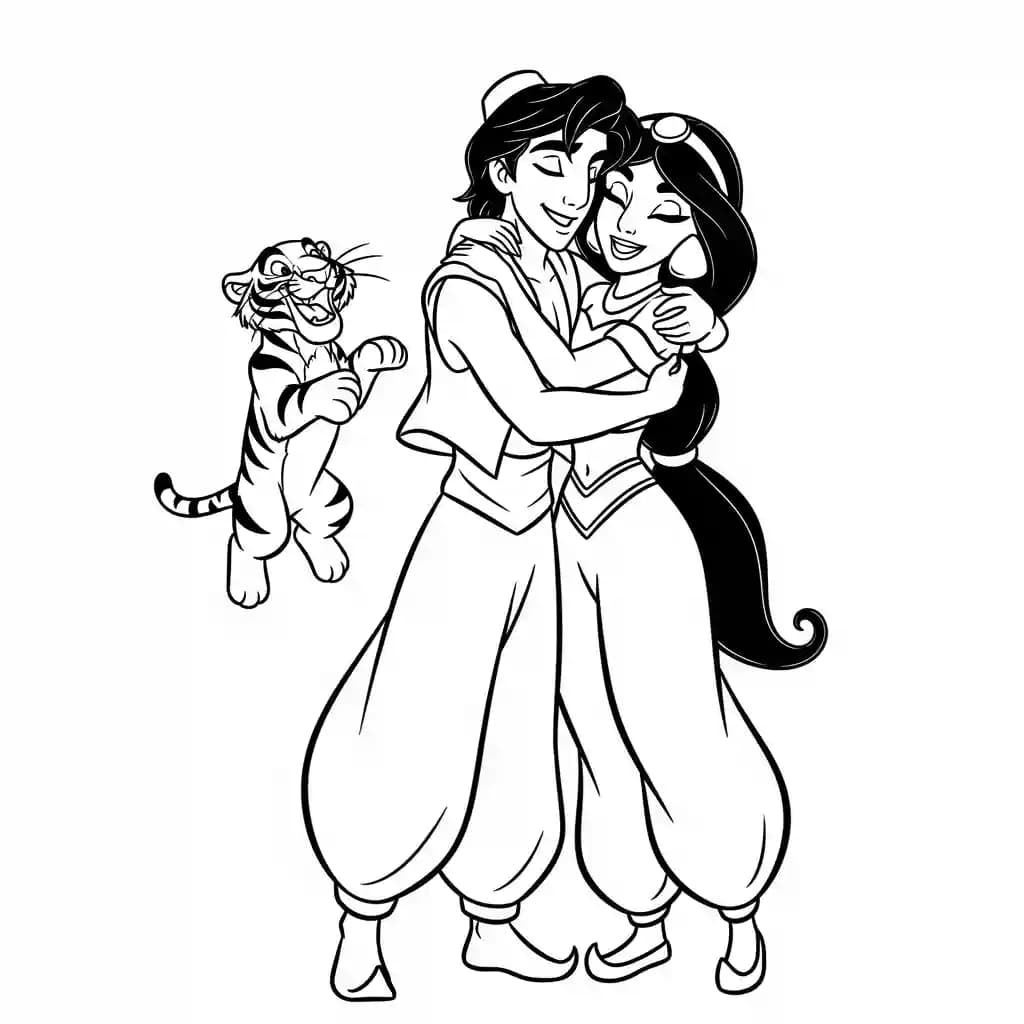 Desenhos da Jasmine para Colorir