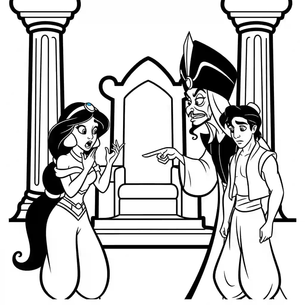Desenhos da Jasmine para Colorir