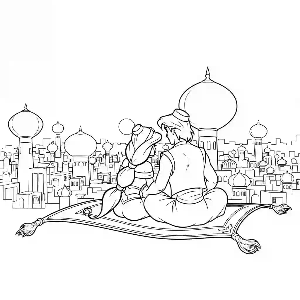 Desenhos da Jasmine para Colorir