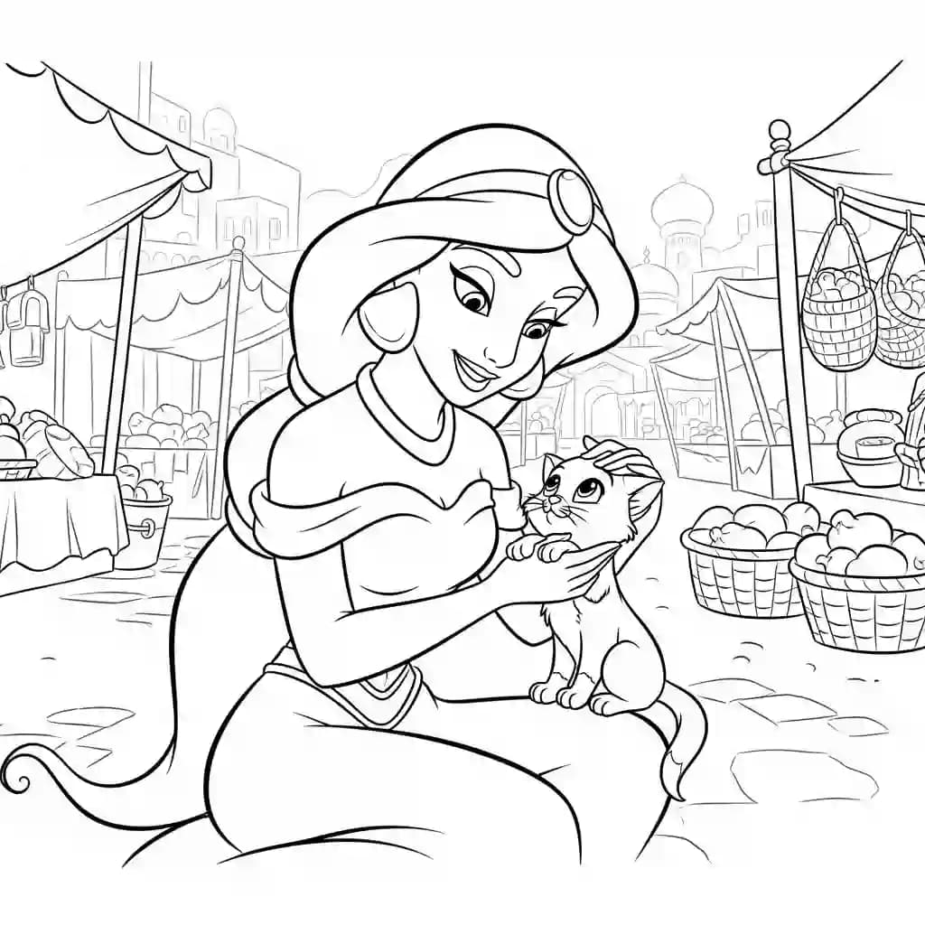 Desenhos da Jasmine para Colorir