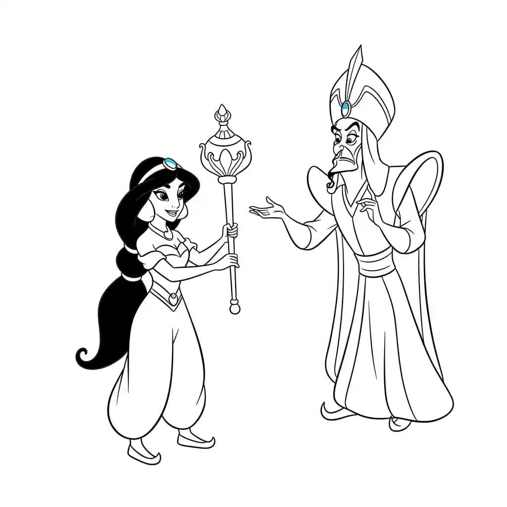Desenhos da Jasmine para Colorir